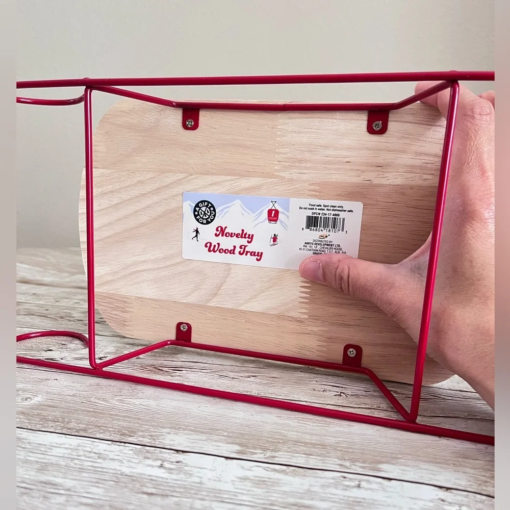 Target Bullseye Novelty Wood Serving Sleigh🎀